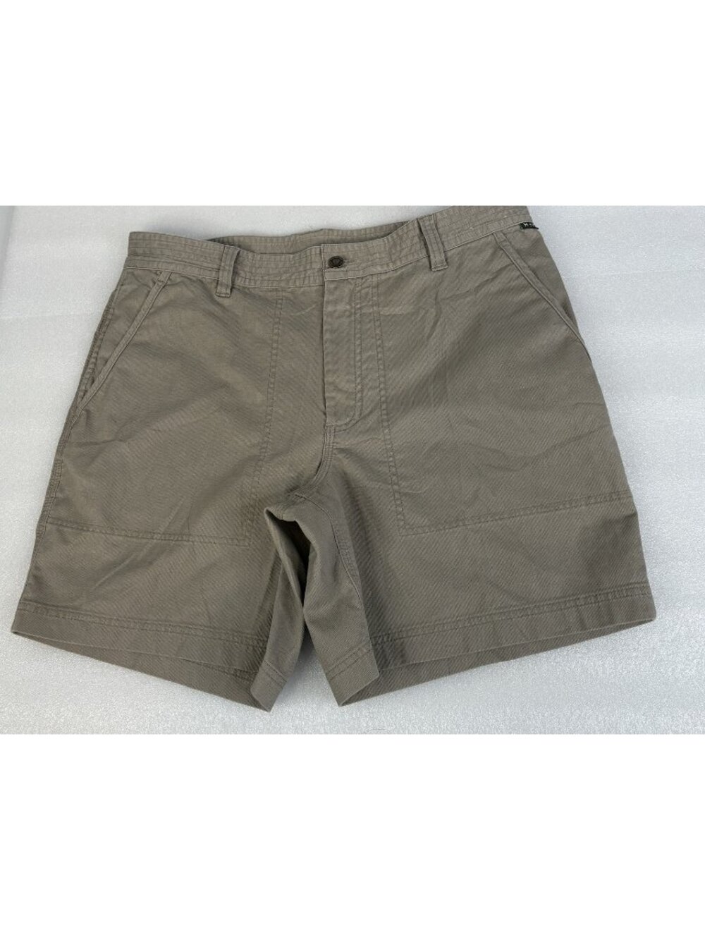 Howler Brothers Bros Clarksville Walk Shorts Khaki Beige Men’s 35” Waist 8” Inse